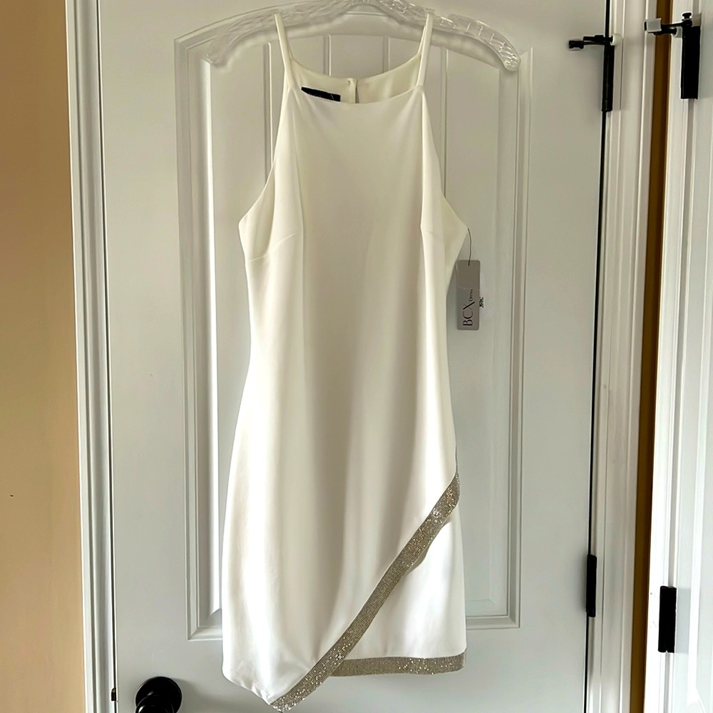 NWT // off white cocktail dress - XL
